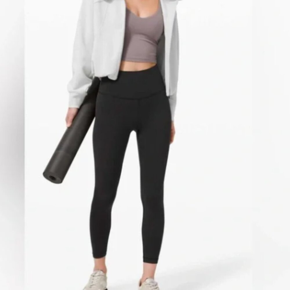 LULULEMON WUNDER TRAIN HIGH-RISE TIGHT 25'- BLACK SIZE 16!